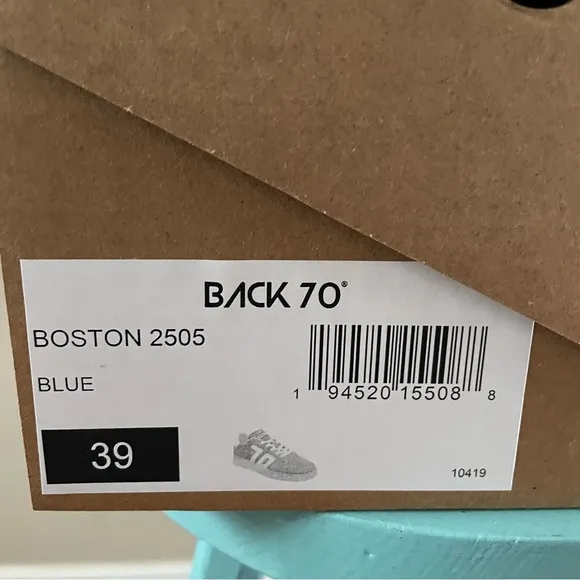 Back 70 Boston 2505 Sneakers Blue Suede Women’s Size 39