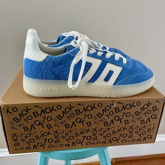 Back 70 Boston 2505 Sneakers Blue Suede Women’s Size 39