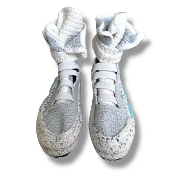 Back To The Future Air Mag Crochet Knitted Slippers Cosplay Marty McFly Shoes