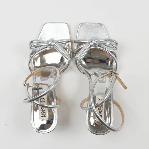 Badgley Mischka Women Loyalty Sandals Silver Size 8