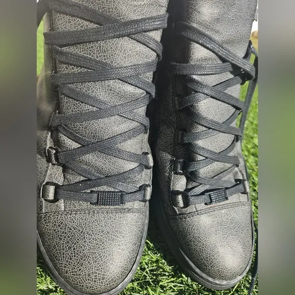 Balenciaga Arena High Top Black Sneakers Men Size US 13 EU 46 Shoes RARE