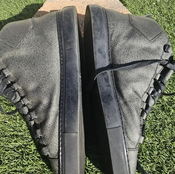 Balenciaga Arena High Top Black Sneakers Men Size US 13 EU 46 Shoes RARE