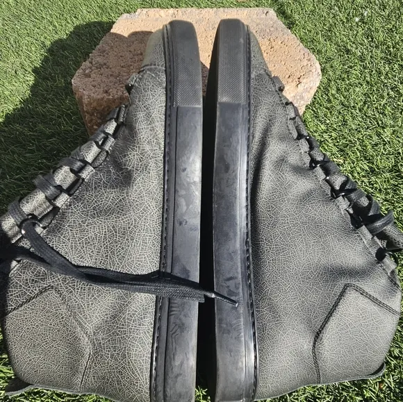 Balenciaga Arena High Top Black Sneakers Men Size US 13 EU 46 Shoes RARE