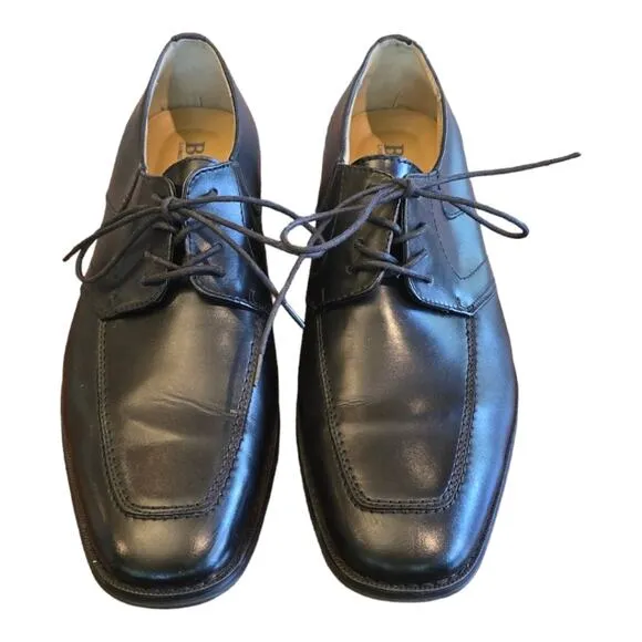Bass Abilene Black Leather Men's Dress Shoes Loafers Size 12 D