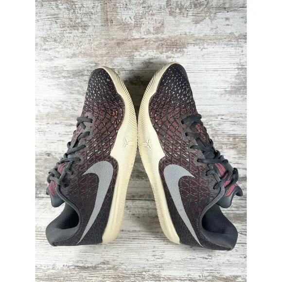 BEATER Men's Nike Kobe Mamba Instinct Black/Red Low Top Basketball Shoes Sz 10.5