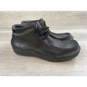 BED STU The Next Step Womens Black Leather Lace Up Chukka Boot sz 6