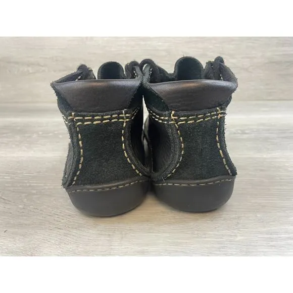 BED STU The Next Step Womens Black Leather Lace Up Chukka Boot sz 6