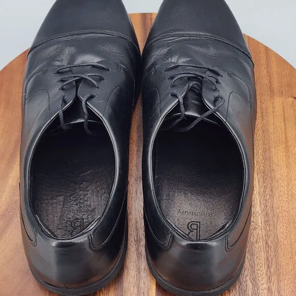 Birchbury Brenston Oxfords Mens 15 Black Leather Minimalist Barefoot Dress Shoes
