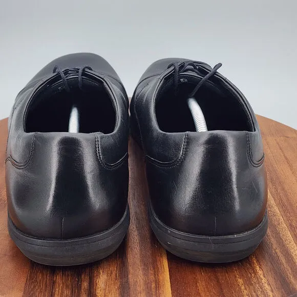Birchbury Brenston Oxfords Mens 15 Black Leather Minimalist Barefoot Dress Shoes
