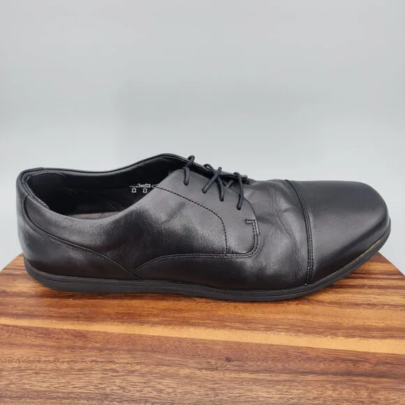Birchbury Brenston Oxfords Mens 15 Black Leather Minimalist Barefoot Dress Shoes