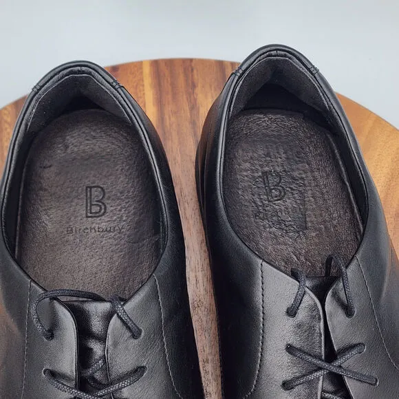 Birchbury Brenston Oxfords Mens 15 Black Leather Minimalist Barefoot Dress Shoes