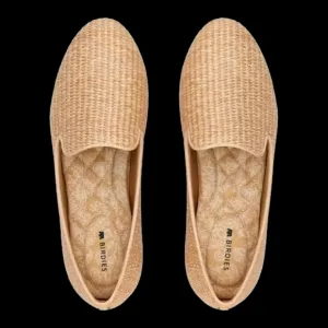 Birdies Starling Loafer, Flax Raffia Size 8.5