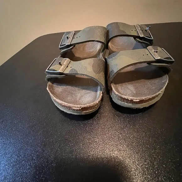 Birkenstock arizona cameo desert khaki leather sandals EUR 33 US 2-2.5