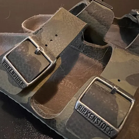 Birkenstock arizona cameo desert khaki leather sandals EUR 33 US 2-2.5