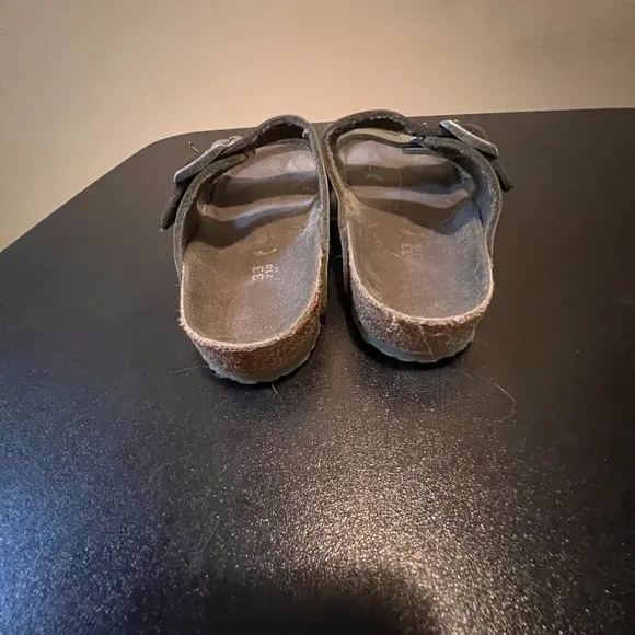 Birkenstock arizona cameo desert khaki leather sandals EUR 33 US 2-2.5