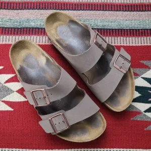 Birkenstock Arizona Sandal Unisex Sz 41 W10-10.5 M 8-8.5 Brown Birko-Flor Nubuck