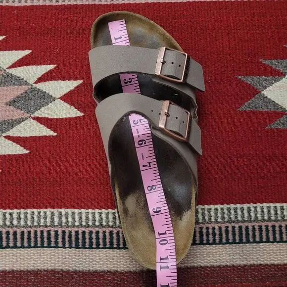 Birkenstock Arizona Sandal Unisex Sz 41 W10-10.5 M 8-8.5 Brown Birko-Flor Nubuck
