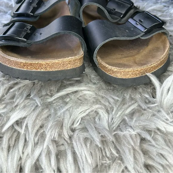Birkenstock Betula Milano black slingback buckle sandals women’s shoe size 10