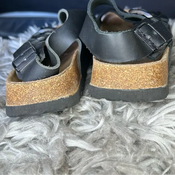 Birkenstock Betula Milano black slingback buckle sandals women’s shoe size 10