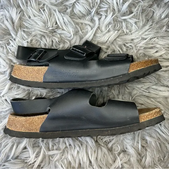 Birkenstock Betula Milano black slingback buckle sandals women’s shoe size 10