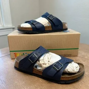 Birkenstock Birki's Freeport Sandals women's size 5 (36) navy blue leather
