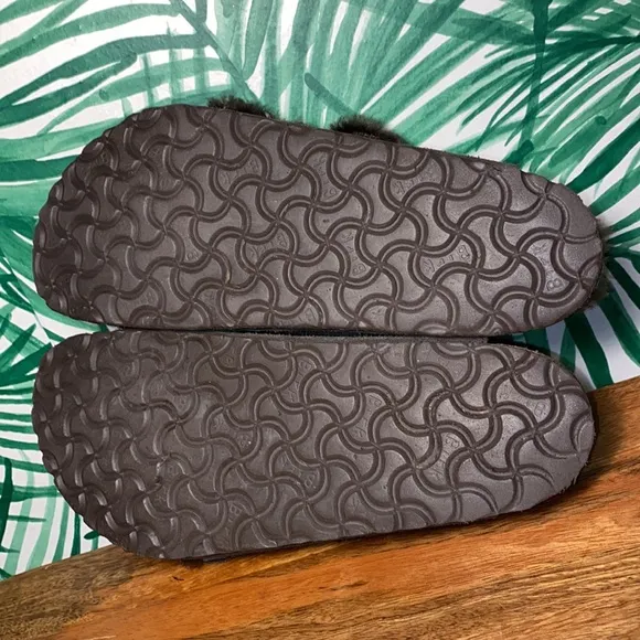 Birkenstock Brown Shearling Lined Arizona Sandals Women’s 8