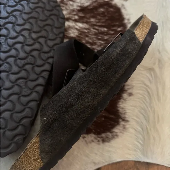 Birkenstock Dark Brown Suede Sandals