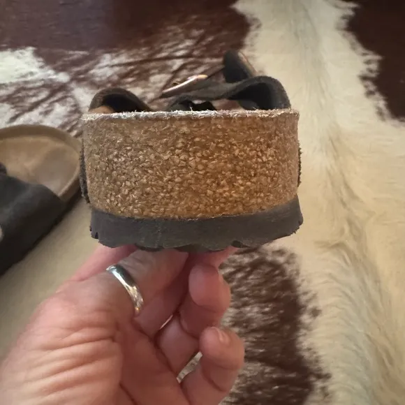 Birkenstock Dark Brown Suede Sandals