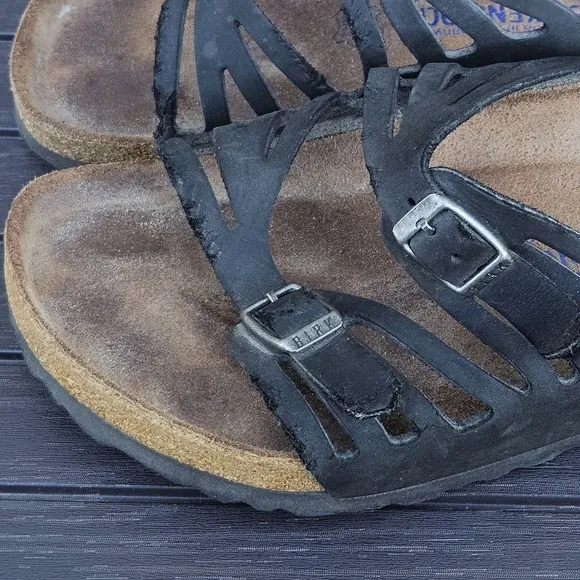 Birkenstock Granada Sandals Black Size 38 Narrow SEE DESCRIPTION