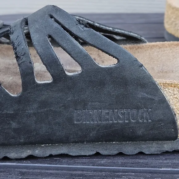 Birkenstock Granada Sandals Black Size 38 Narrow SEE DESCRIPTION