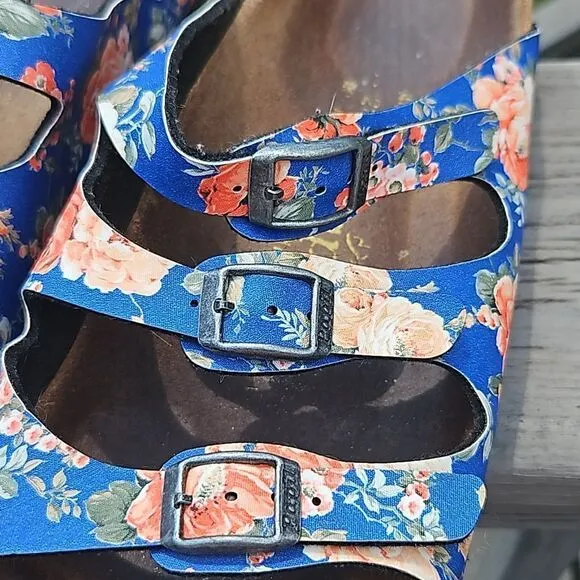 Birkenstock Papillio floral Florida sandals size 9