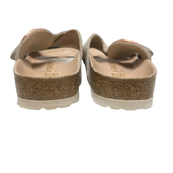 BIRKENSTOCK Siena Suede Leather Gold Rose Sandals EU 37 US 6-6.5