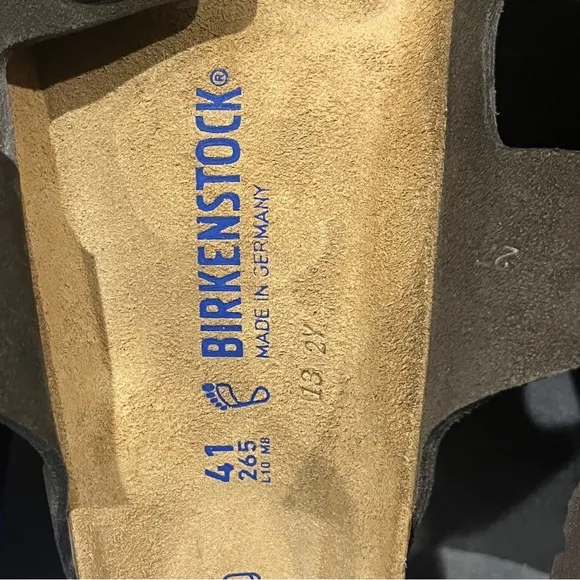 Birkenstock Women’s Arizona Sandals Mocha Suede Leather Soft Footbed Size 10 US