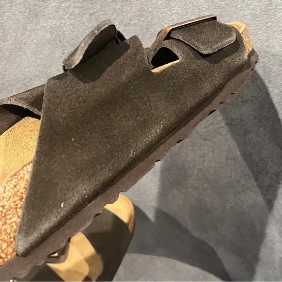 Birkenstock Women’s Arizona Sandals Mocha Suede Leather Soft Footbed Size 10 US