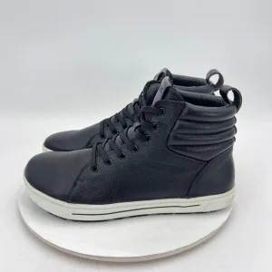 Birkestock Q0700 Men Size 10 Black Leather High Top Resistant Outsole Ankle Boot