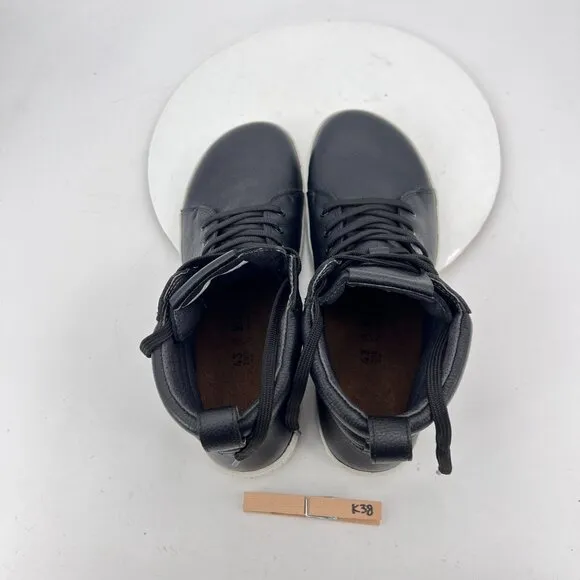 Birkestock Q0700 Men Size 10 Black Leather High Top Resistant Outsole Ankle Boot