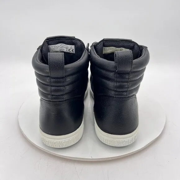 Birkestock Q0700 Men Size 10 Black Leather High Top Resistant Outsole Ankle Boot