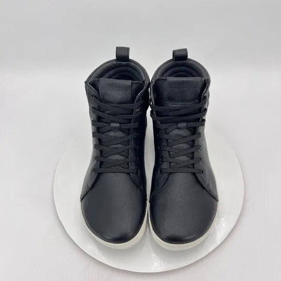 Birkestock Q0700 Men Size 10 Black Leather High Top Resistant Outsole Ankle Boot