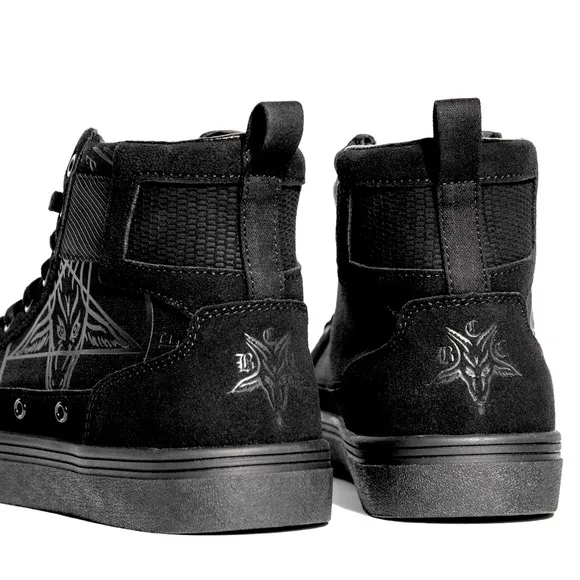 Black High-Top Men's Shoes