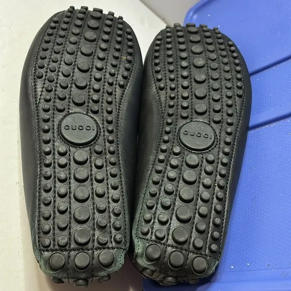 Black Leather Men's Loafers Sz 9 VGUC