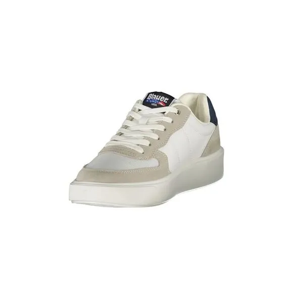 Blauer Premium Streetwear Sports Shoes with Contrasting Details Men White