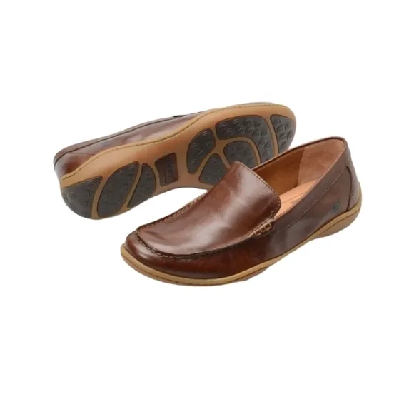 Born Mens Comfort Leather Loafer Slip on shoes sz 11.5M