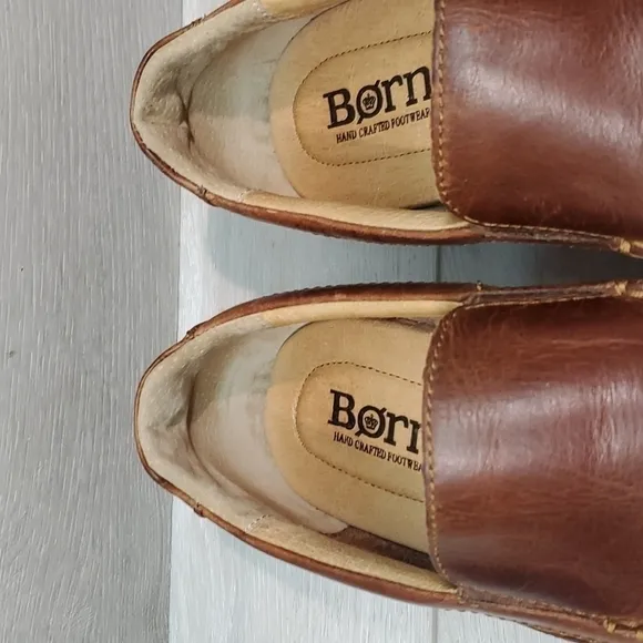 Born Mens Comfort Leather Loafer Slip on shoes sz 11.5M