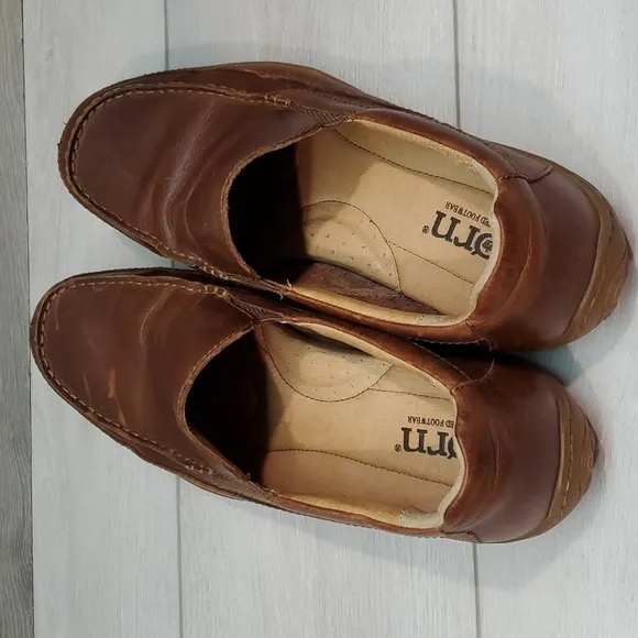 Born Mens Comfort Leather Loafer Slip on shoes sz 11.5M