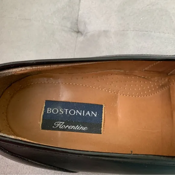 Bostonian Florentine Tassel &amp; Kiltie Loafers Size Croc Embossed Leather 10.5W