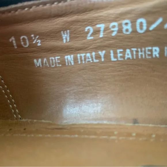 Bostonian Florentine Tassel &amp; Kiltie Loafers Size Croc Embossed Leather 10.5W