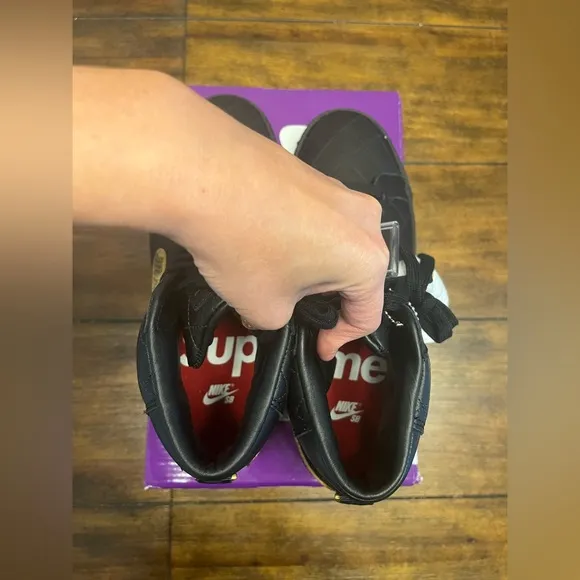 Brand new 2022 Supreme x Zoom Blazer Mid QS SB 'Black Snakeskin'
