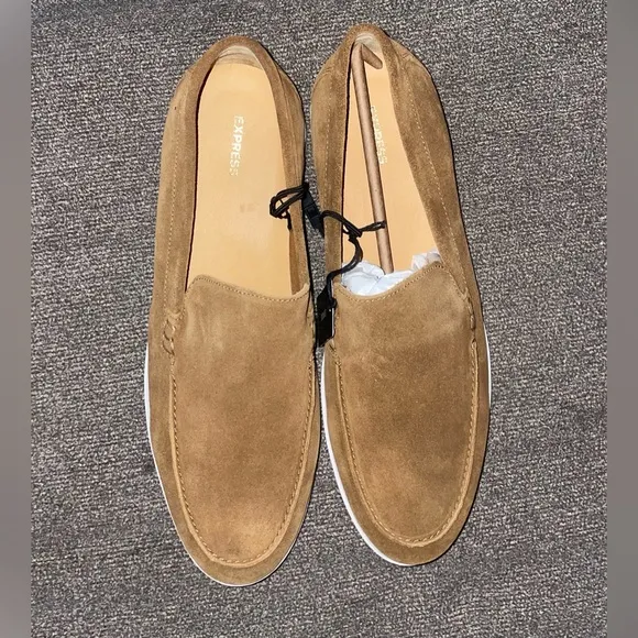 Brand New Express Men’s Size 11 Cognac Loafers Shoes