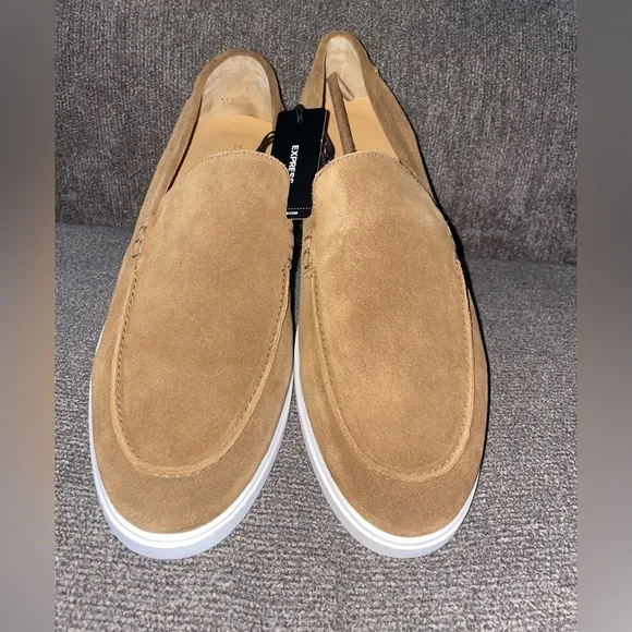 Brand New Express Men’s Size 11 Cognac Loafers Shoes