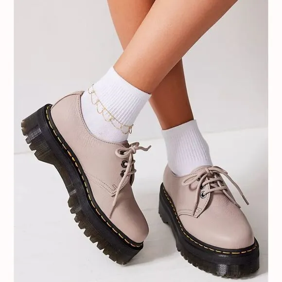 BRAND NEW DR.MARTENS 1461 QUAD II VINTAGE TAUPE  (VINTAGE-TAUPE)